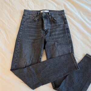 Topshop Dark Gray Skinny Jeans